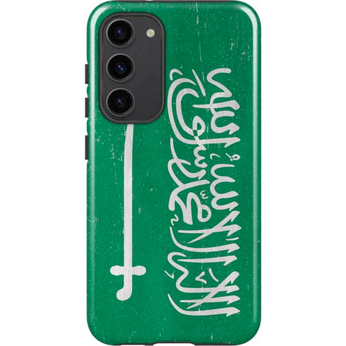 Saudi Arabia Flag Distressed Galaxy S23 Plus Pro Case